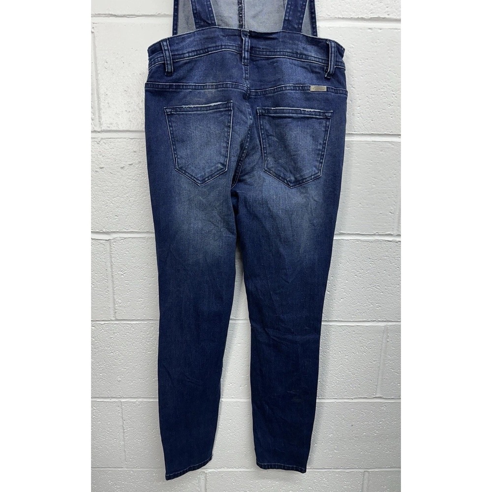 KanCan Oakland High‎ Rise Ankle Skinny Overalls Dark Wash / Women's XS - Picture 5 of 7
